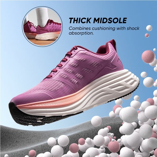 [ActiveFloat] Women's Comfortable Athletic Sneakers - PURPLE - 1